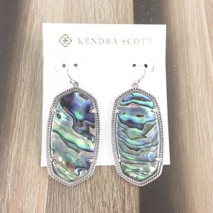 Kendra Scott Danielle abalone silver earrings
